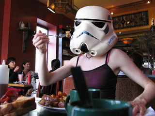 Illustration for article titled Sexy Stormtrooper Makes Me Rethink Hatred of the Empire